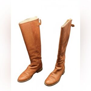 Madewell Brown Leather Knee High Cognac Boots